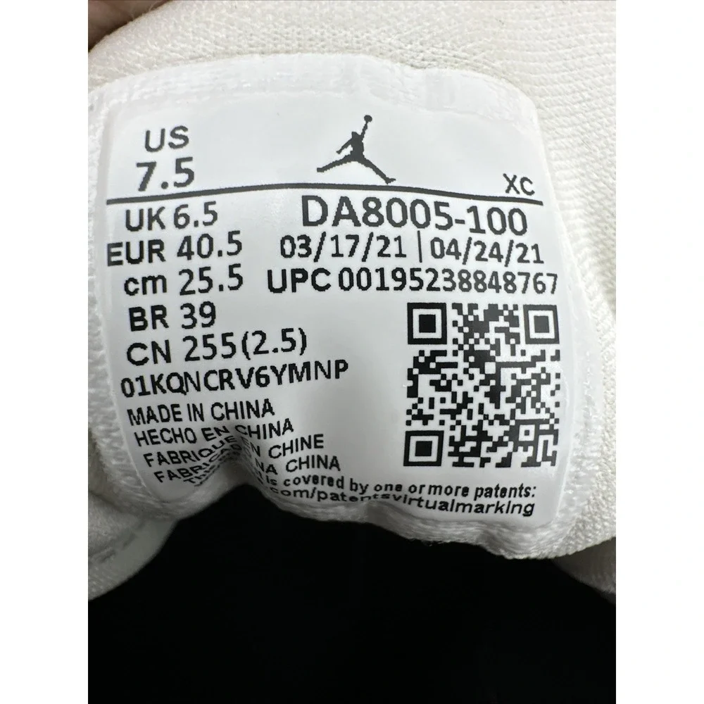 Air Jordan 1 Mid SE 'Brushstroke Paint Splatter DA8005 100 SZ 7.5 EUC